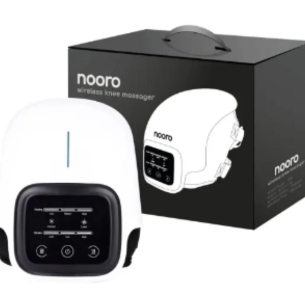 Nooro Wireless Knee Massager - White and Black